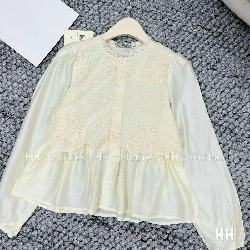 Áo sơmi nữ dáng babydoll trẻ trung 2 lớp_Sơmi xinh