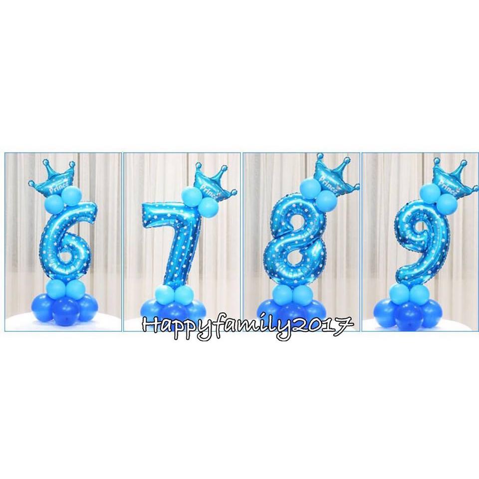 SET BONG BÓNG TRANG TRÍ SỐ CHẤM BI