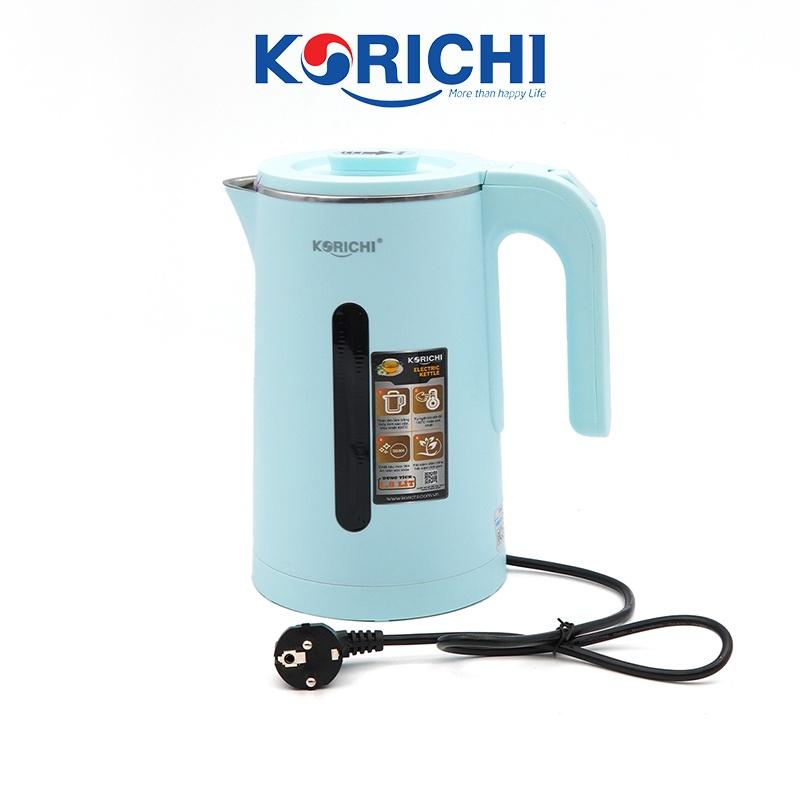 Ấm siêu tốc đun nước - Korichi - KRC-5188- 1.8L 1500W - Bảo hành 12 tháng (3 màu xanh lá, xanh ngọc, hồng) - Hàng chính hãng