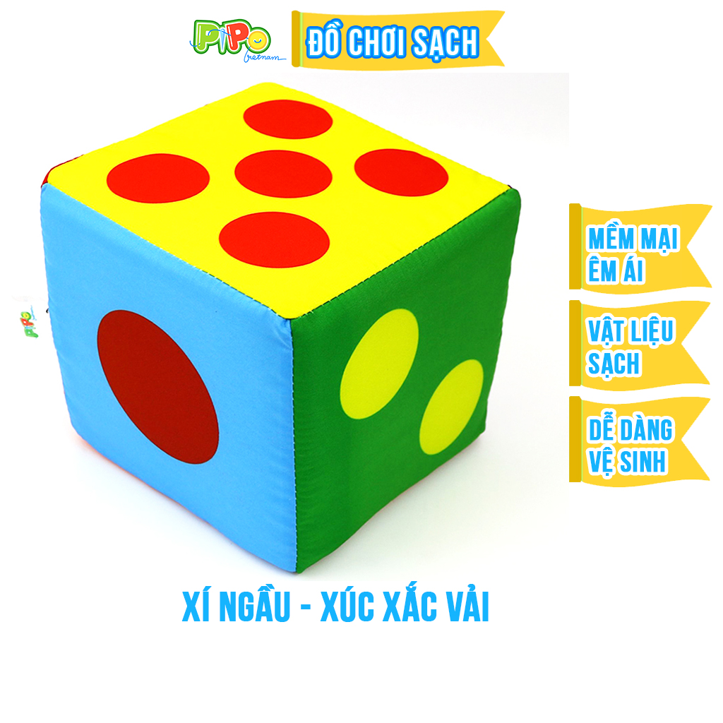Xí ngầu xúc xắc vải PiPoVietnam