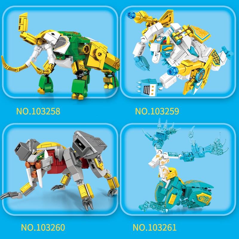 Đồ chơi Lắp ráp Robot thần thoại Thor, Sembo Block 103258-41 Xếp hình thông minh, Mô hình Robot siêu nhân