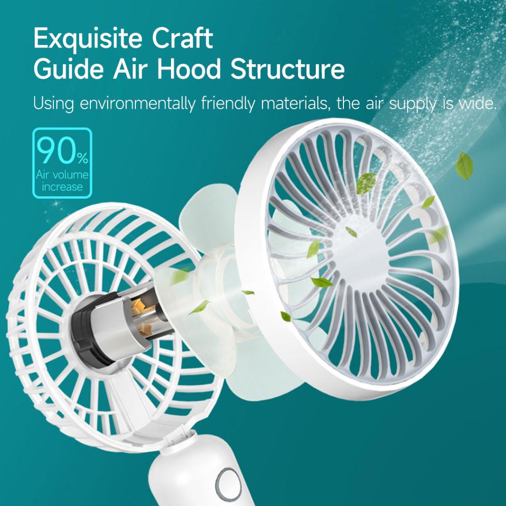 Xiaomi Youpin Coolish Quạt Mini Để Bàn Ba Tốc Độ Sạc Nhanh Cho Văn Phòng / Nhà / Mang Đi Du Lịch Hàng nhập khẩu