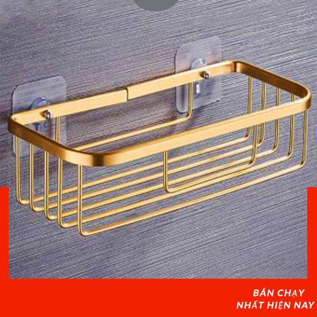Kệ Dán Tường Nhà Tắm Bằng Nhôm Cao Cấp Siêu Dính, Kệ Treo Tường Để Đồ Siêu Chắc