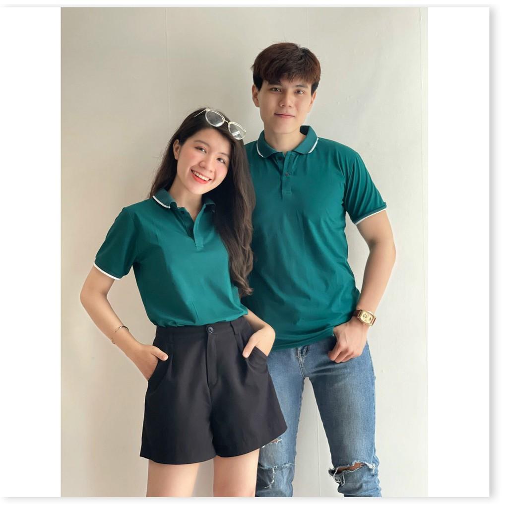 ÁO THUN CỔ TRỤ CẶP ĐÔI