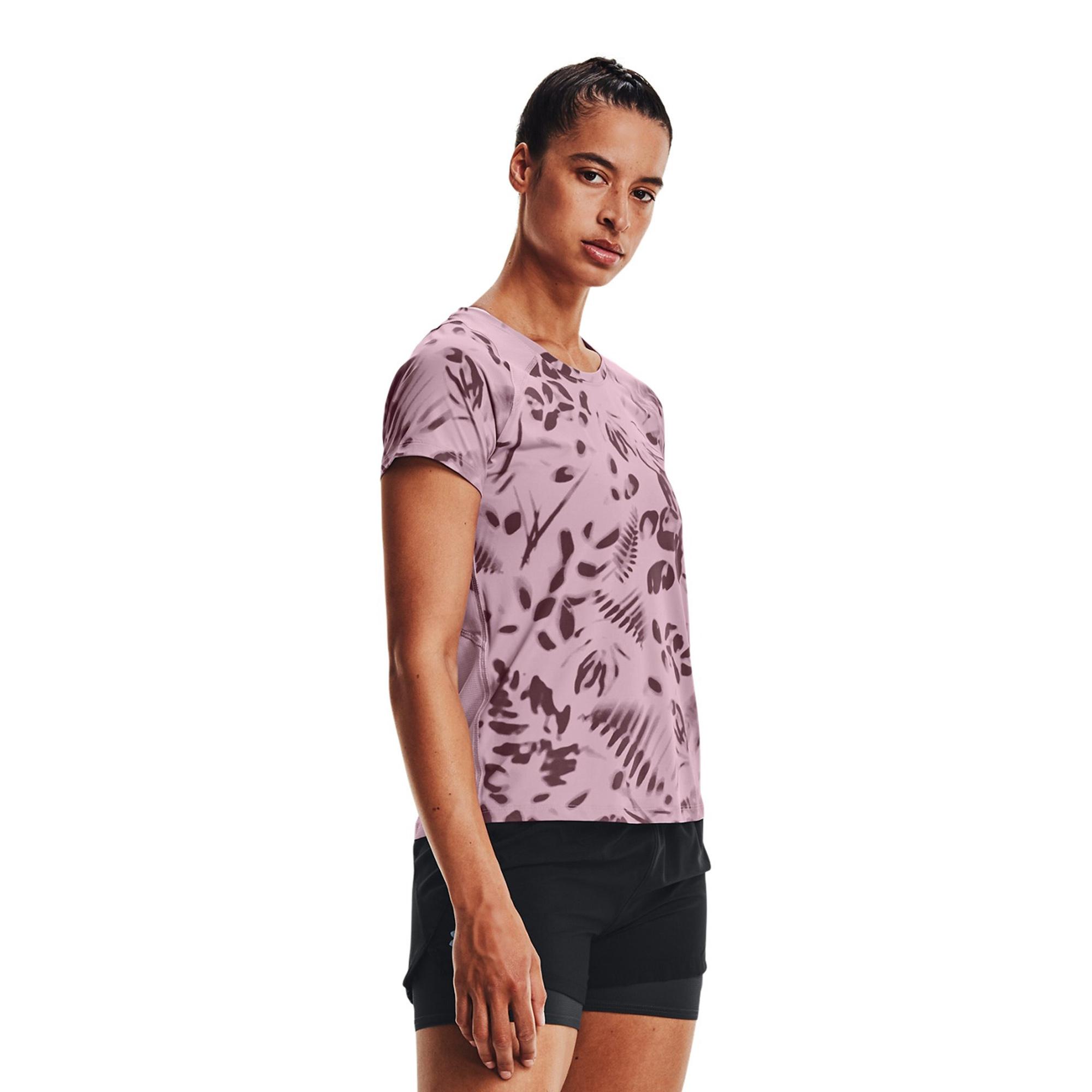 Áo thun tay ngắn chạy bộ nữ Under Armour Iso Chill 200 Print - 1365688-698