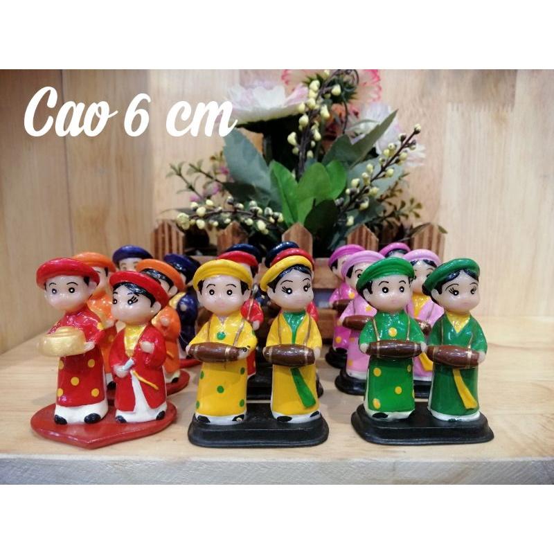 CẶP TƯỢNG TRAI GÁI NHỎ TRANG TRÍ TIỂU CẢNH MÔ HÌNH