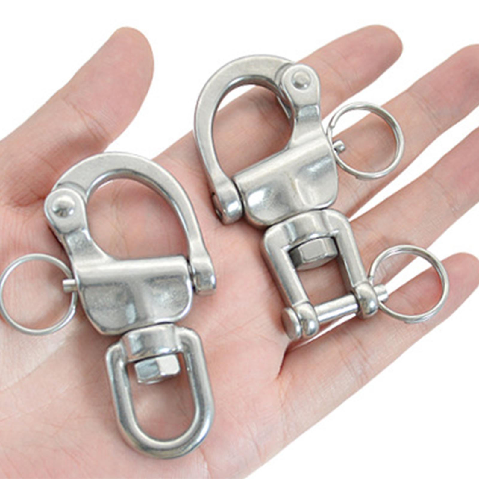 Swivel Eye Snap Shackles Boat Stainless Steel Locking Rigging Spinnaker