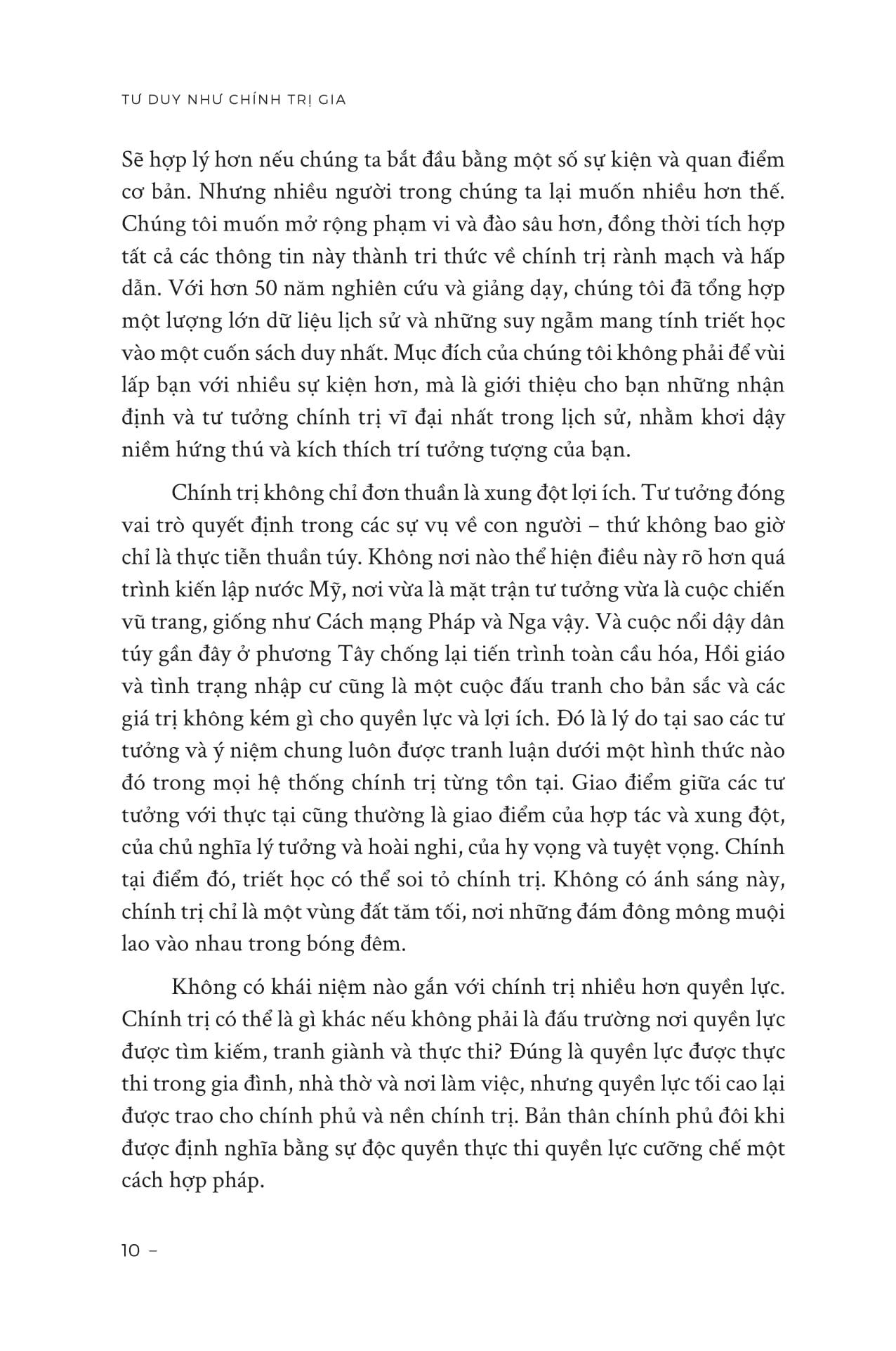 Sách - Tư Duy Như Chính Trị Gia