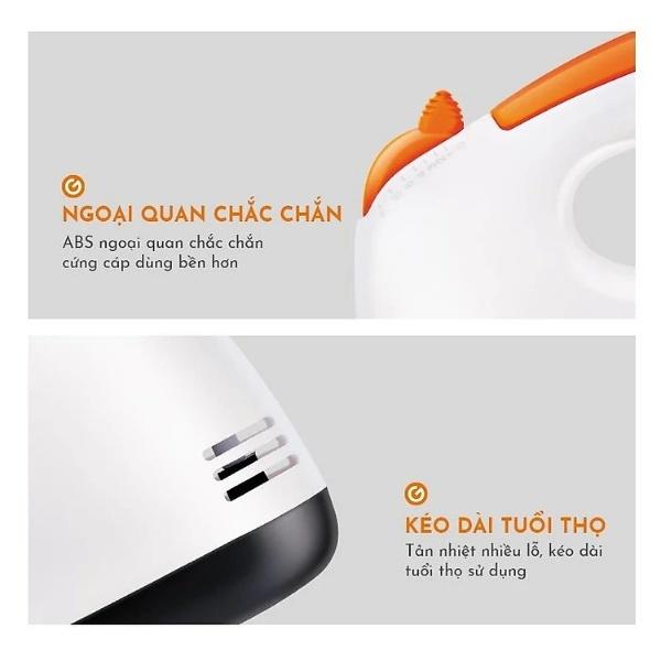 Máy nhào bột đánh trứng kem bơ cầm tay 7 tốc độ, máy làm bánh GE-M01A Thép không gỉ siêu bền - Hàng chính hãng miDoctor