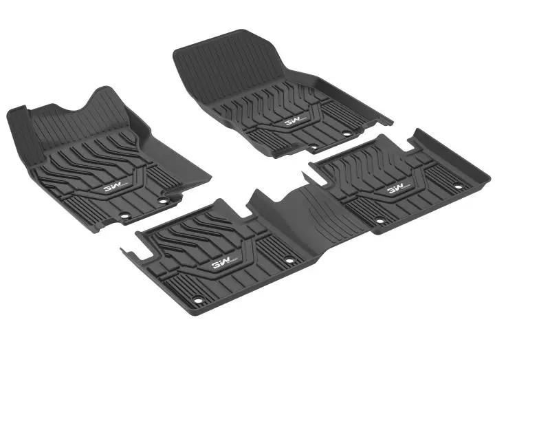 Thảm lót sàn xe ô tô NISSAN X- trail 2013- đến nay Nhãn hiệu Macsim 3W chất liệu nhựa TPE đúc khuôn cao cấp - màu đen