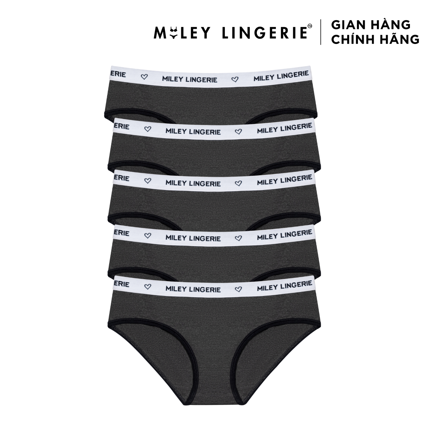 Combo 5 Quần Lót Nữ Cotton Lưng Miley Lingerie - FCS1134