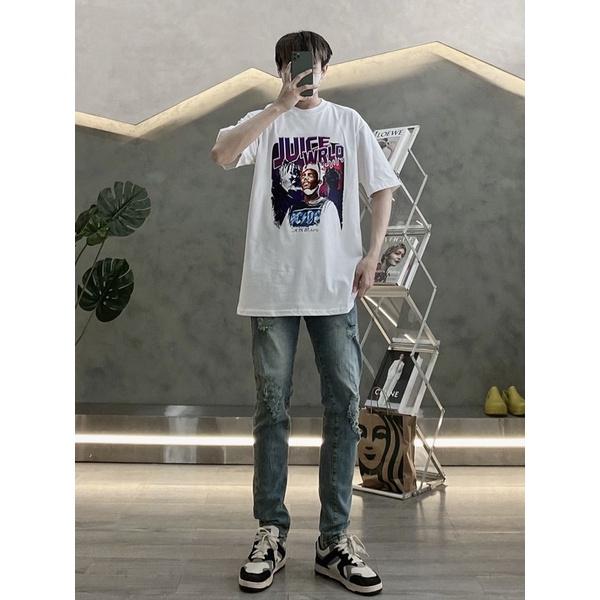 Áo thun unisex áo thun in hình in nhiệt 3 màu