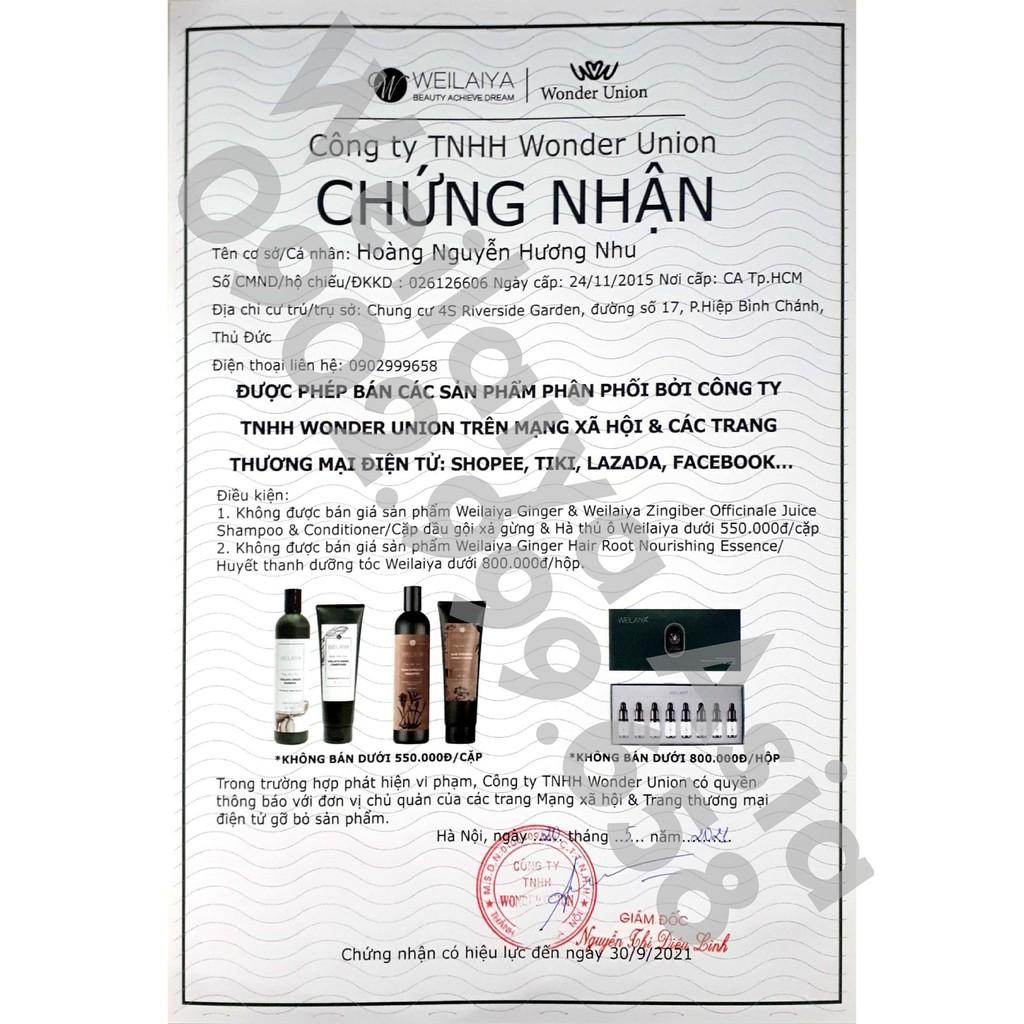 Huyết thanh Serum Weilaiya Chính Hãng Hỗ Trợ Mọc Tóc Hiệu Quả Sau 12 Tuần sử dụng - Hộp 8 lọ 5ml