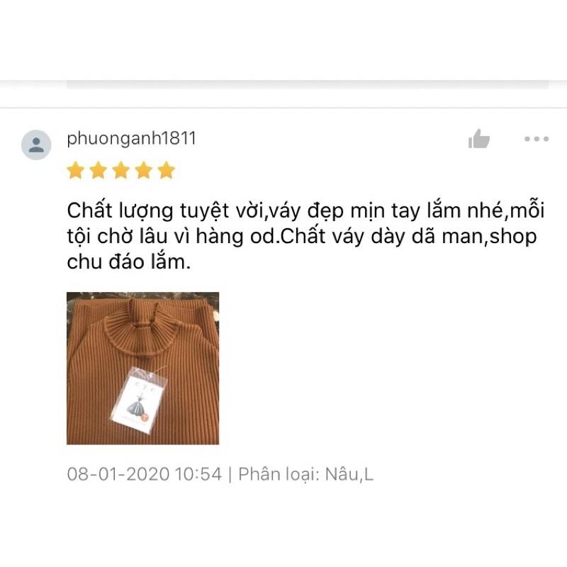 Váy đầm len dáng dài Quảng Châu