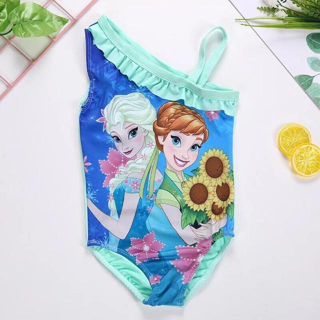 Bộ đồ bơi lệch vai heo Peppa công chúa Elsa nàng tiên cá