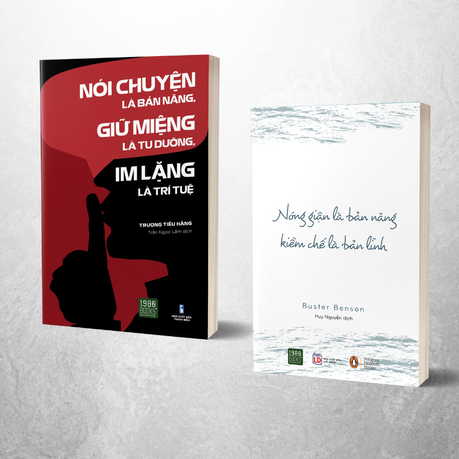 Combo sách giúp bạn giao tiếp hiệu quả: (Nói Chuyện Là Bản Năng, Giữ Miệng Là Tu Dưỡng, Im Lặng Là Trí Tuệ + Nóng giận là bản năng, kiềm chế là bản lĩnh)