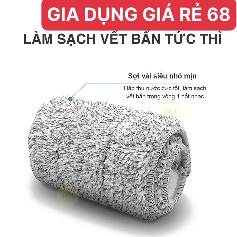 Bông lau nhà - lau sàn - lau kính dùng cho cây lau 360 độ