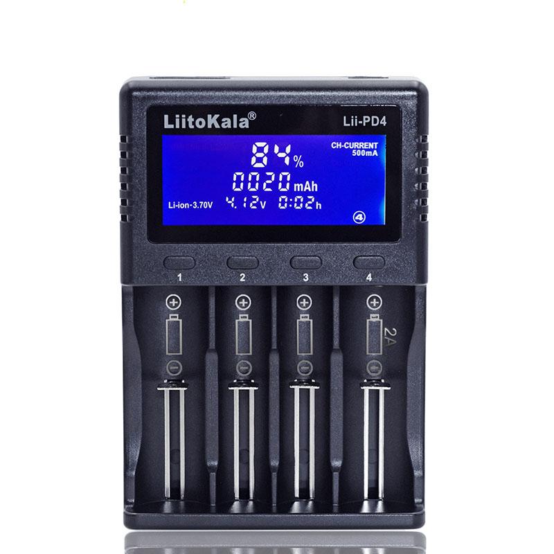 LIITOKALA LII-PD2 LII-PD4 Bộ sạc pin cho 18650 26650 21700 18350
