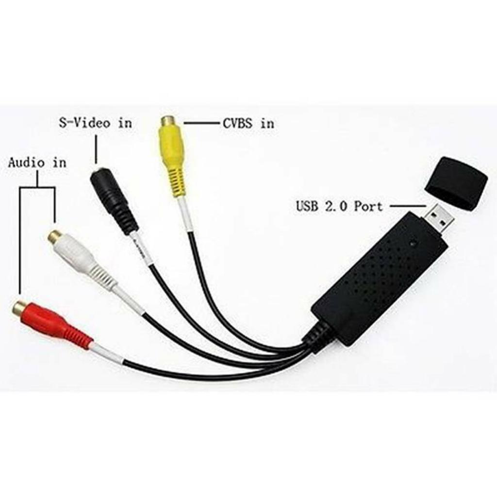 USB 2.0 VHS to DVD Converter Video Audio Card Rca Cable