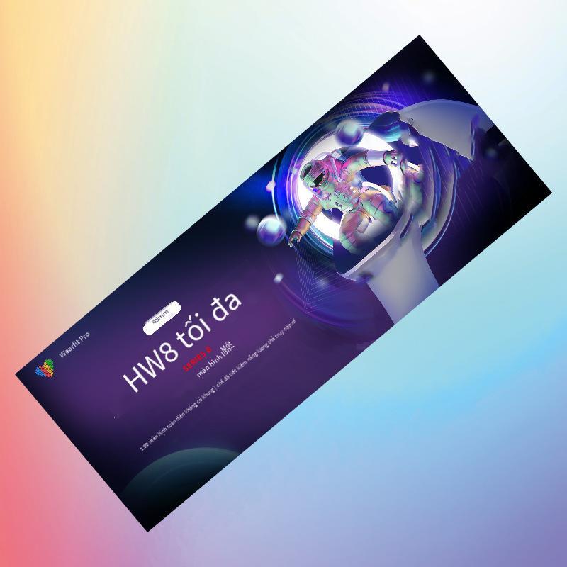 Khuyến mại bùng nổ HW8MAX Màn hình lớn 1.99 inch NFC Alipay Điều khiển video ngắn Cuộc gọi Bluetooth Đồng hồ thông minh