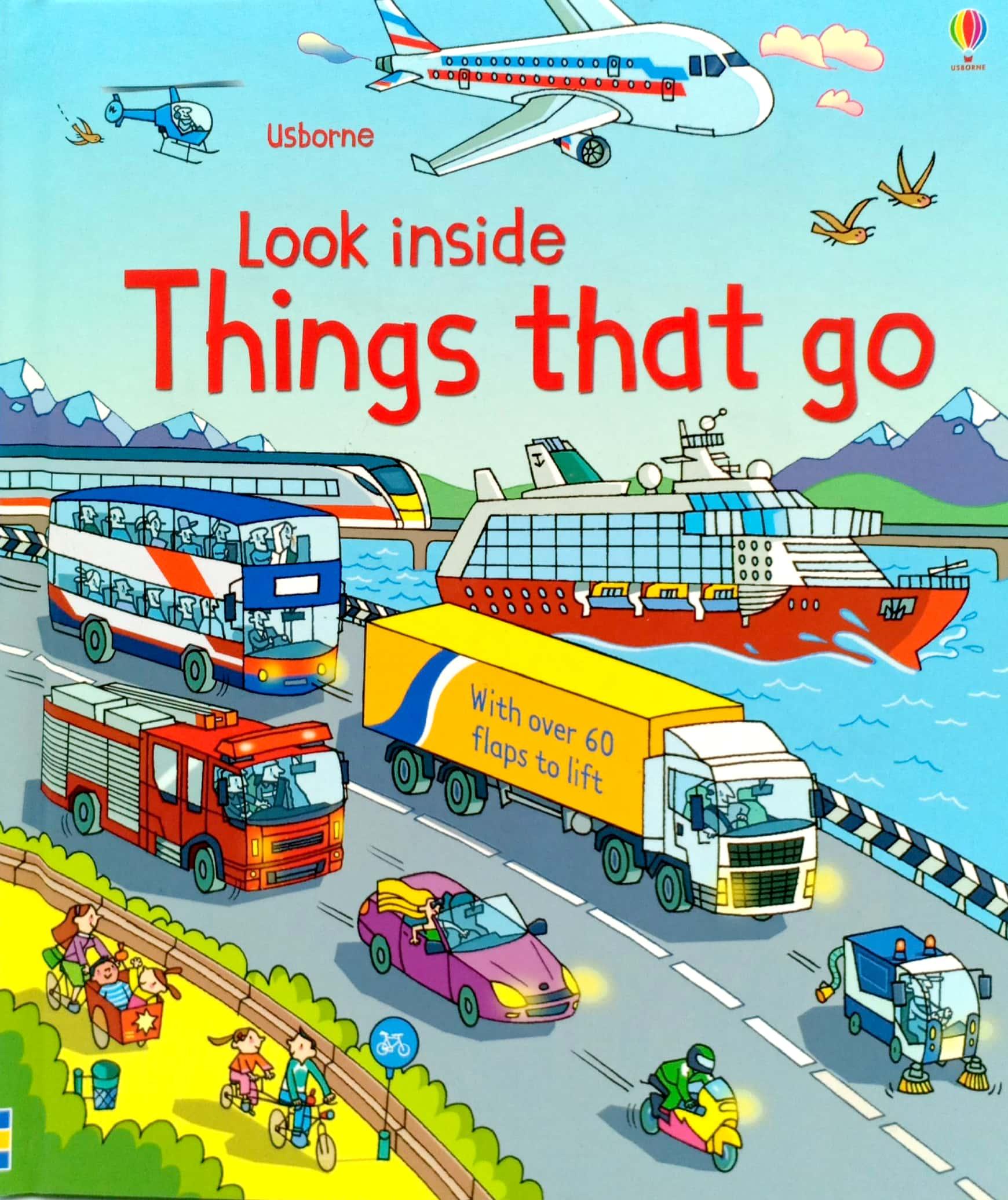 Sách tương tác tiếng Anh - Usborne Look inside things that go