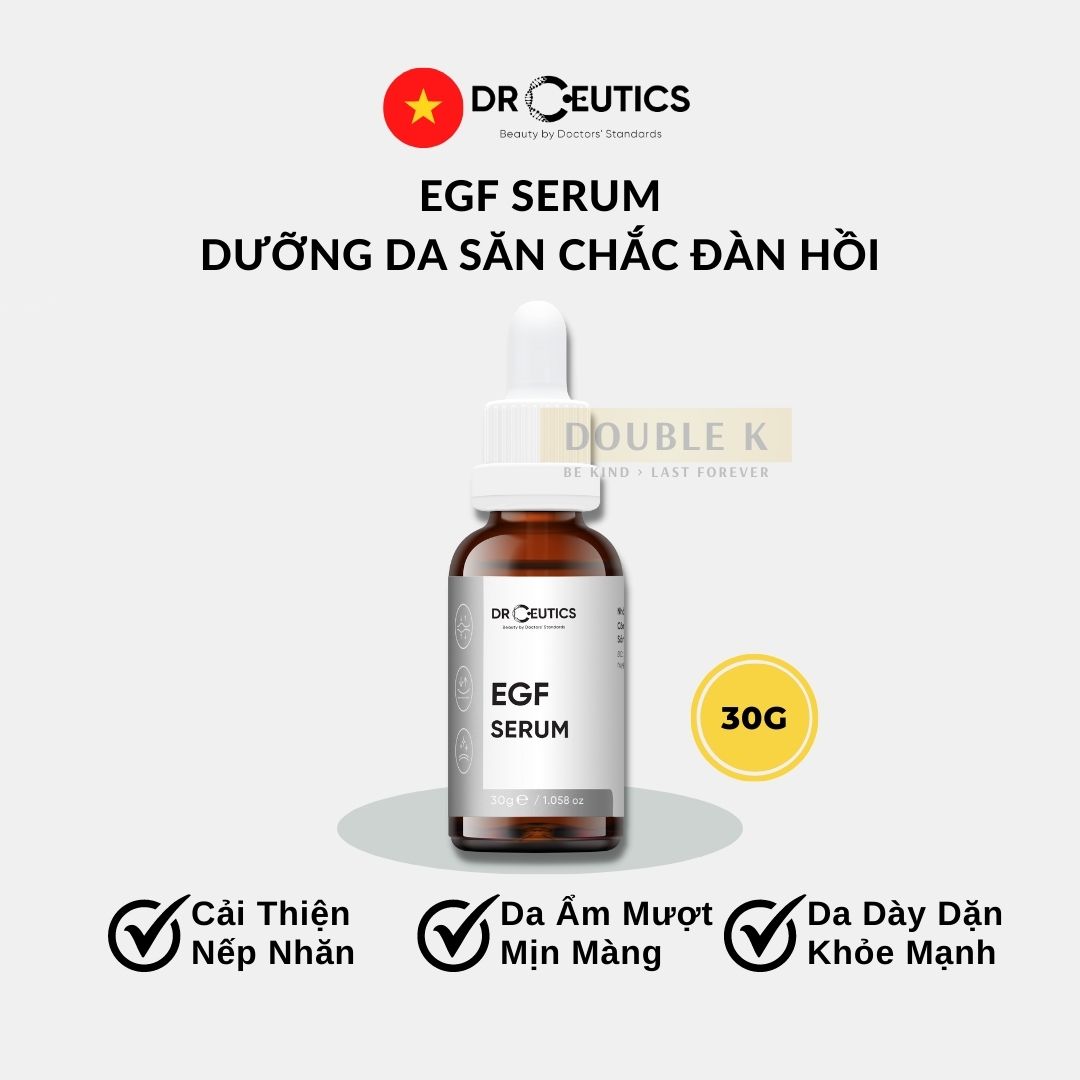DrCeutics EGF Serum - Tinh Chất Giúp Da Dày Dặn, Khỏe Mạnh, Ẩm Mượt - Double K