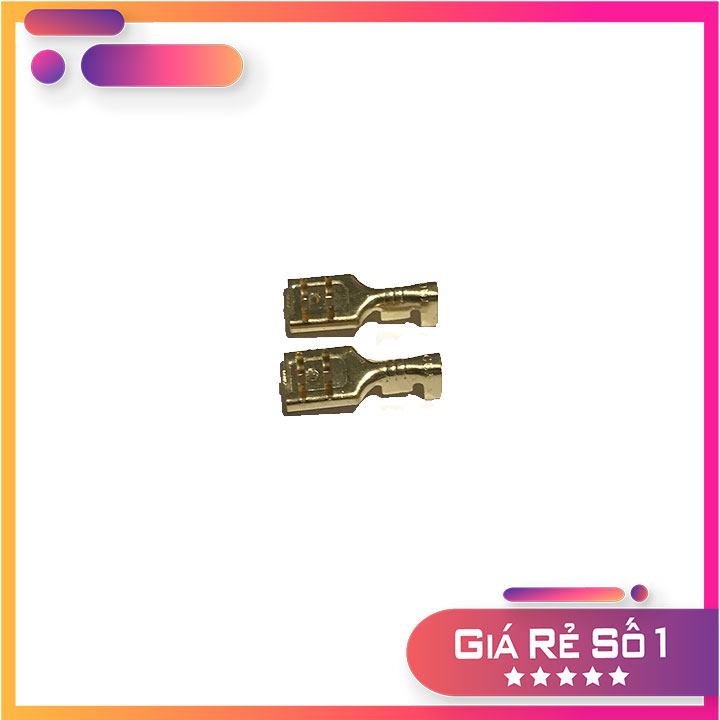 Đầu cos kẹp dây điện 6.3MM, cốt chữ T, đầu cos dây điện, cos gài 6.3