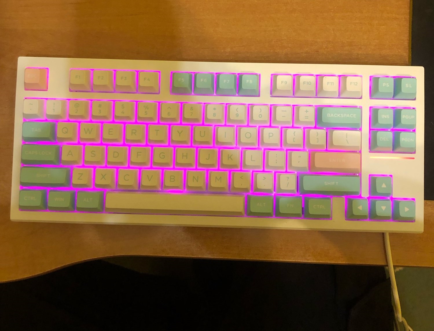 Bàn phím cơ FL-Esports FL750 SAM Polar Night/Mashmallow - Hàng chính hãng