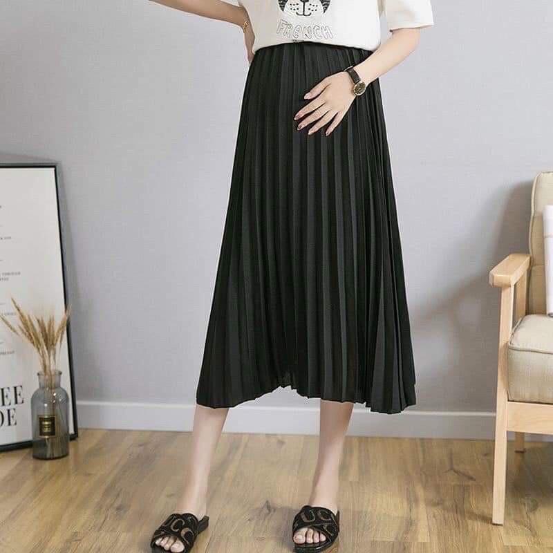 Chân váy bầu xếp ly đẹp MAMADRESS