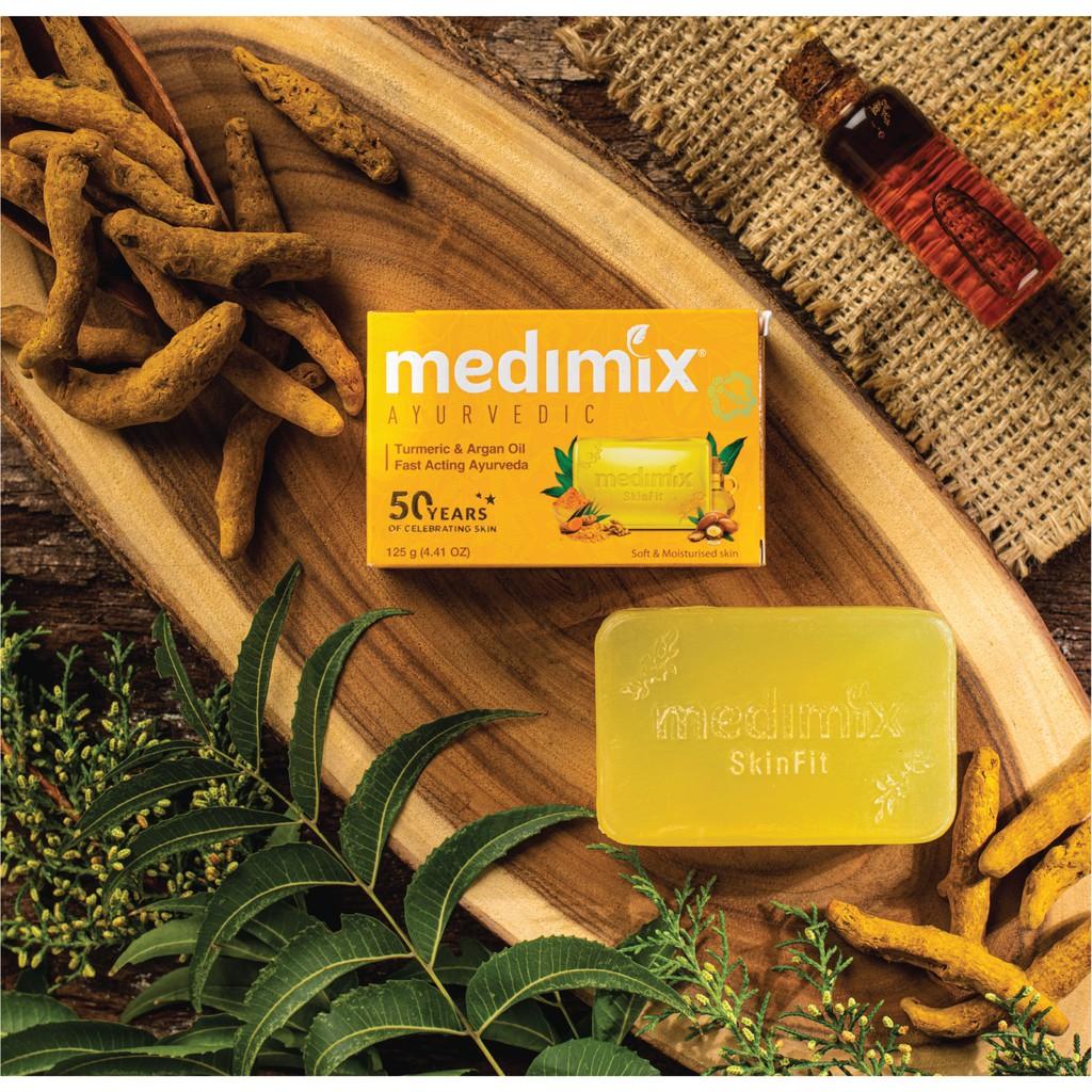 Set 5 Xà Phòng Medimix Nghệ & Dầu Argan 125g/bánh