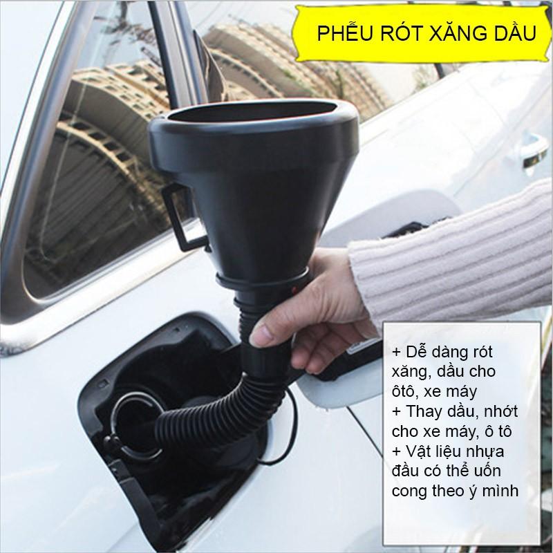 Bộ 2 Phễu Rót Xăng Dầu Máy P1010 Bằng Nhựa Dẻo, Có Lưới Lọc