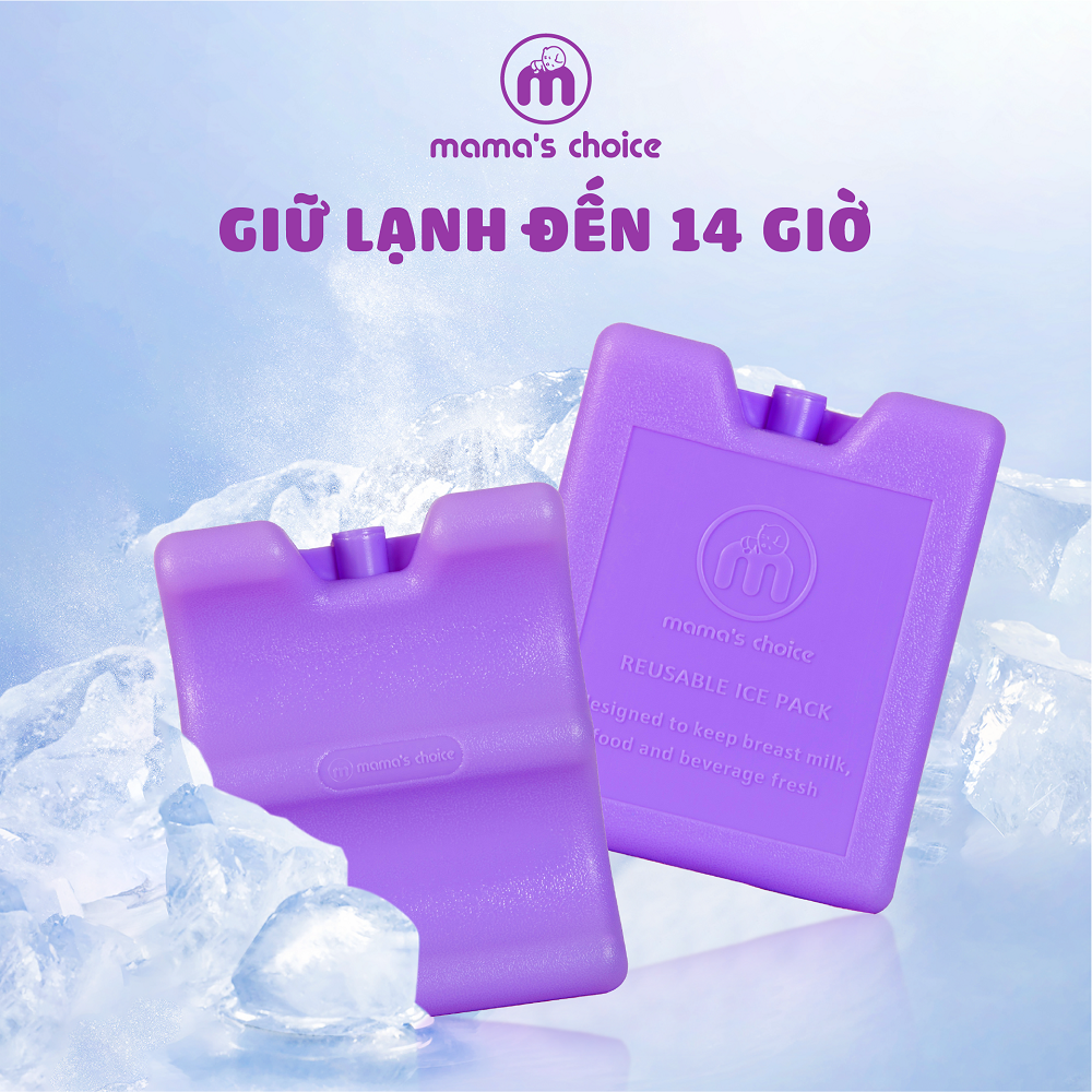 Đá Khô Bảo Quản Sữa Mama’s Choice, Giữ Lạnh Sữa Mẹ Lên Đến 14 Tiếng, Chất Liệu Gel Y Tế Cao Cấp, Độ Bền Cao Từ 4-5 Năm