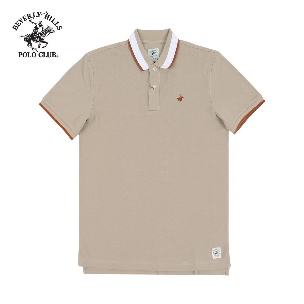 Áo polo ngắn tay Nam Beverly Hills Polo Club Slim fit Cotton màu Be - PMRSS20TL114