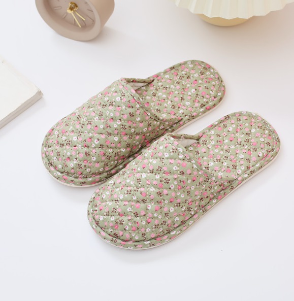 Dép vải Đi Trong Nhà Chống Trơn Trượt Hộ Gia Đình, Dép Bông slipper