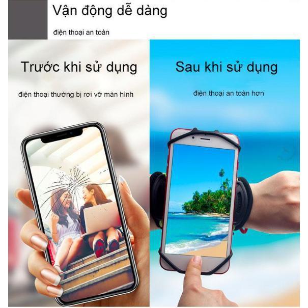 Bao đeo tay đựng điện thoại thiết kế điều chỉnh xoay tròn 360 độ