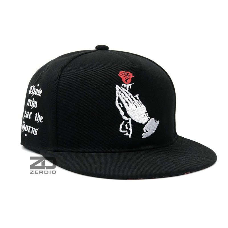 Nón nam snapback, mũ lưỡi trai hiphop màu đen phong cách cá tính