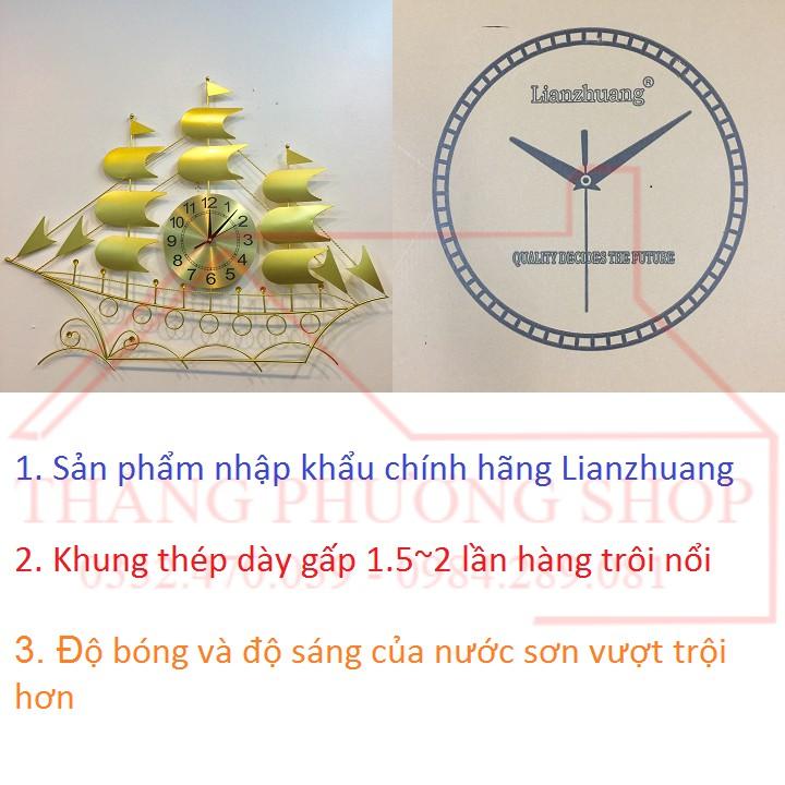 Đồng Hồ Treo Tường Chính Hãng Lianzhuang Thuận Buồm Xuôi Gió TP-020Y (Hàng Chính Hãng)