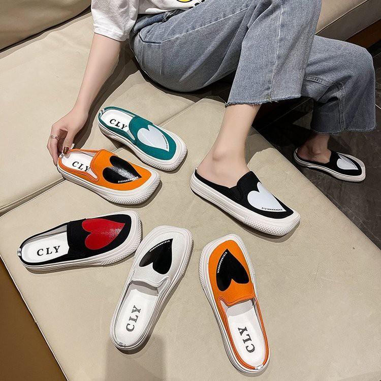 Giày Thể Thao Vải Bạt Thời Trang Hàn Cho Nữ