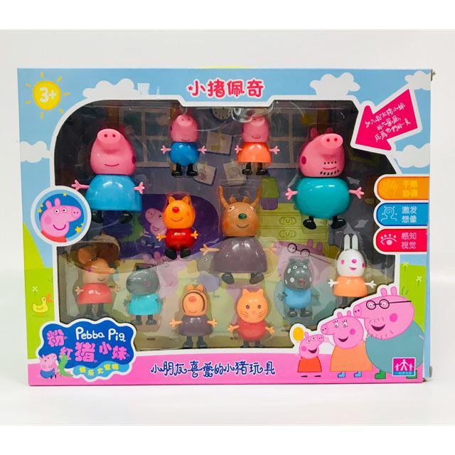 Đồ chơi mô hình gia đình heo peppa 12 nhân vật ( hàng sẵn )