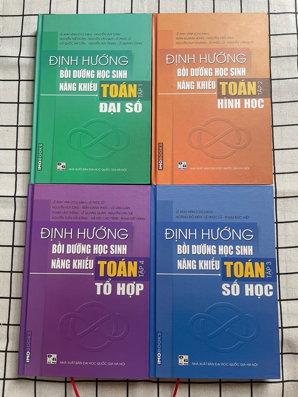 Combo 4 cuốn sách Định hướng bồi dưỡng học sinh năng khiếu Toán (tập 1 + tập 2 + tập 3 + tập 4)