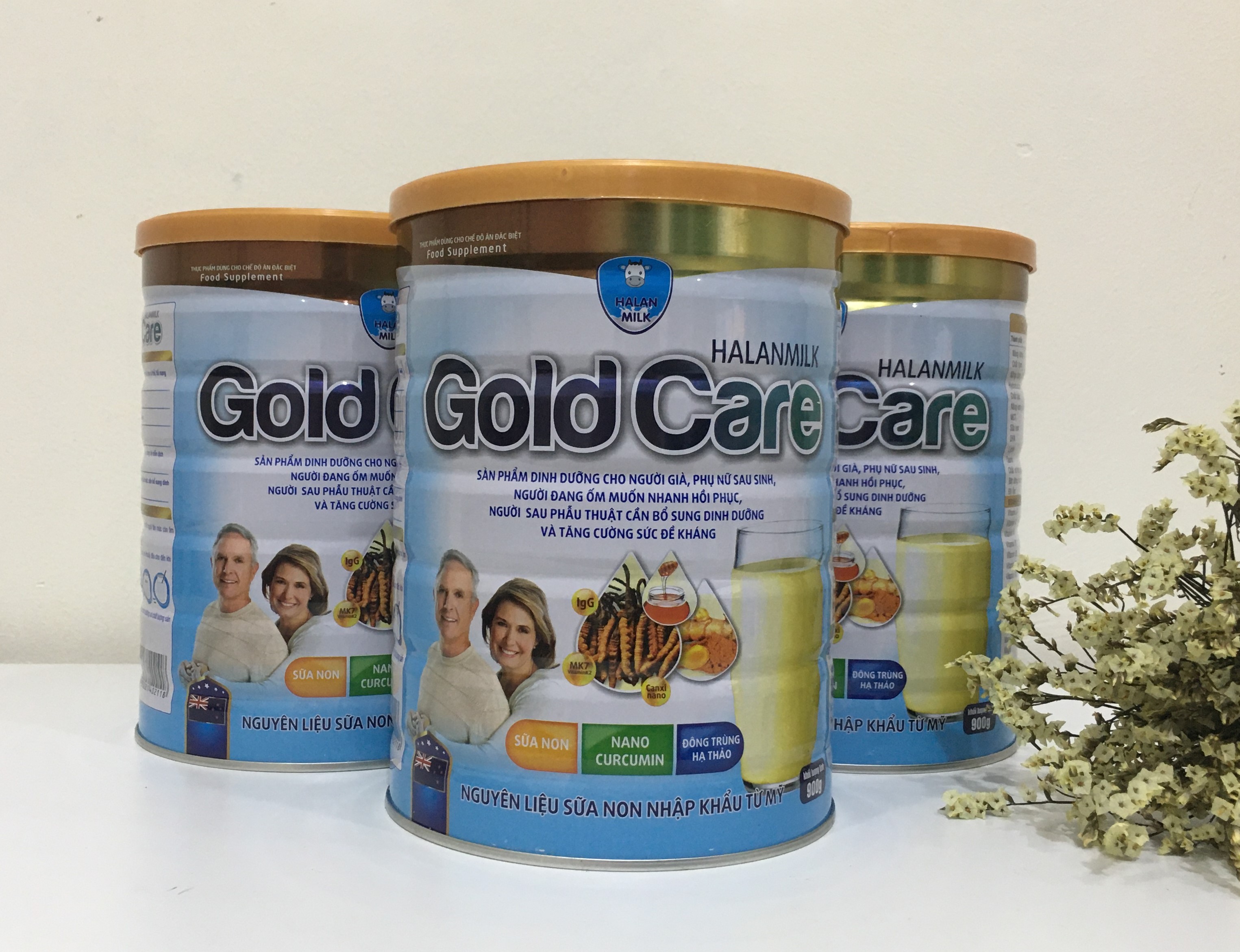 Sữa bột Gold Care  - Đông Trùng Hạ Thảo - Nano Curcumin - Sữa Non