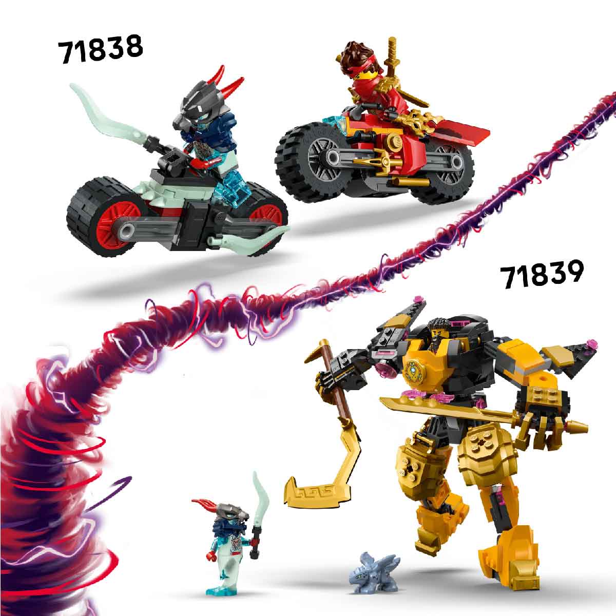 LEGO NINJAGO 71842 Đồ Chơi Lắp Ráp Rồng Bậc Thầy Rontu (381 chi tiết)