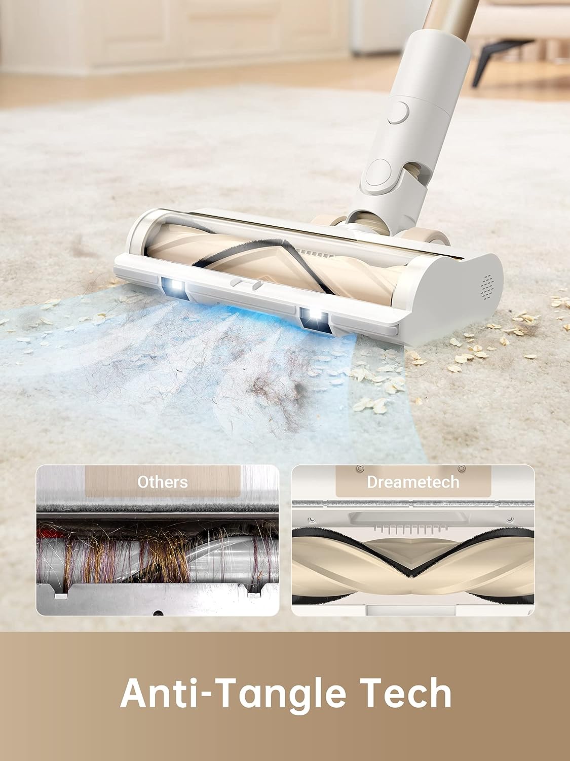 Máy Hút Bụi Cầm Tay Không Dây DREAME R10 Rời Sạc Dễ Dàng Lực Hút 20.000 Pa Công Suất 350 W - Hàng Chính Hãng