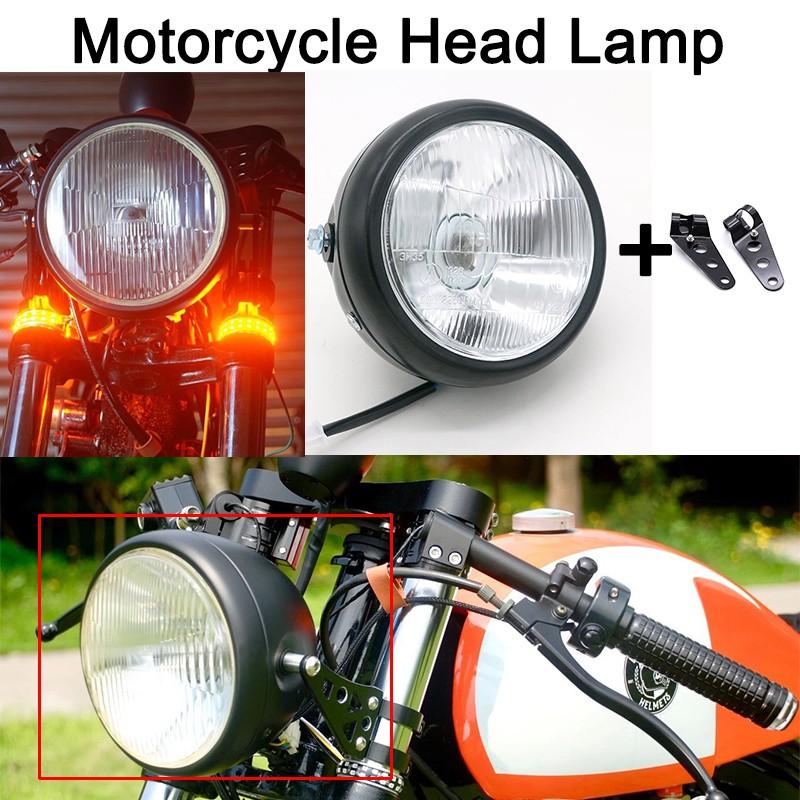 Đèn pha xe máy phong cách vintage kèm giá đỡ