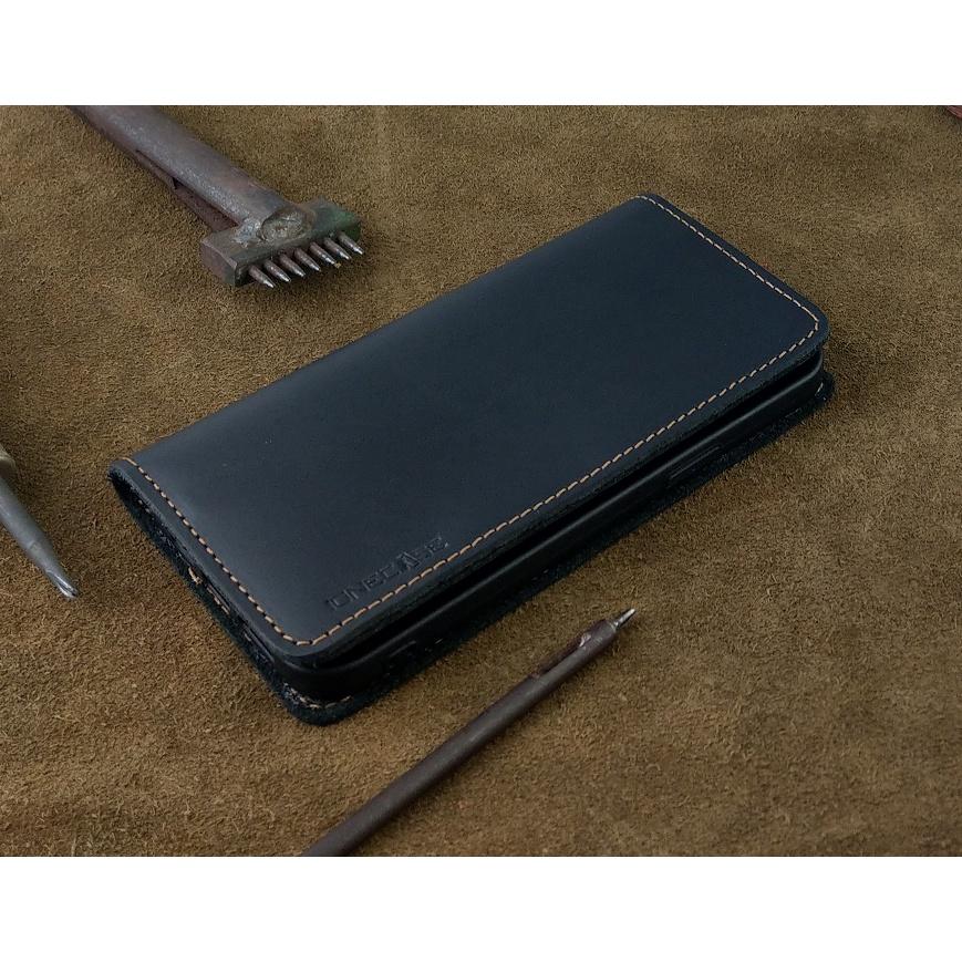 Bao da cho Iphone 14 pro max Handmade Da Bò Thật