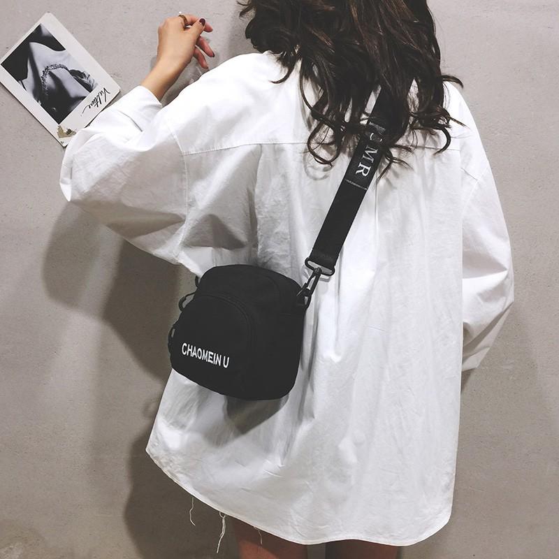 Versatile Bag Women's Bag New Fashion Canvas Bag Summer Little Fresh Girl's Crossbody Bag