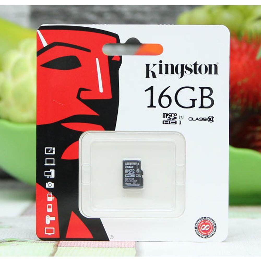 Thẻ nhớ micro SD Kingston 16Gb Class10  giá sập kh1