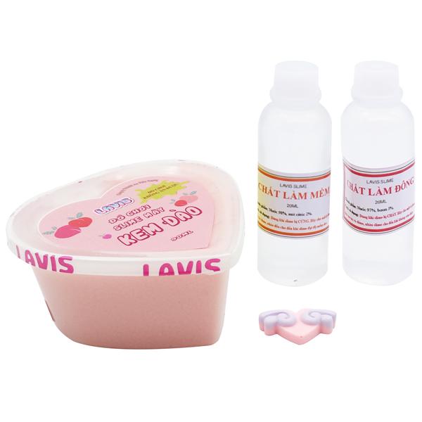 Đồ Chơi Slime Mây Lavis: Kem Đào - 90 ml