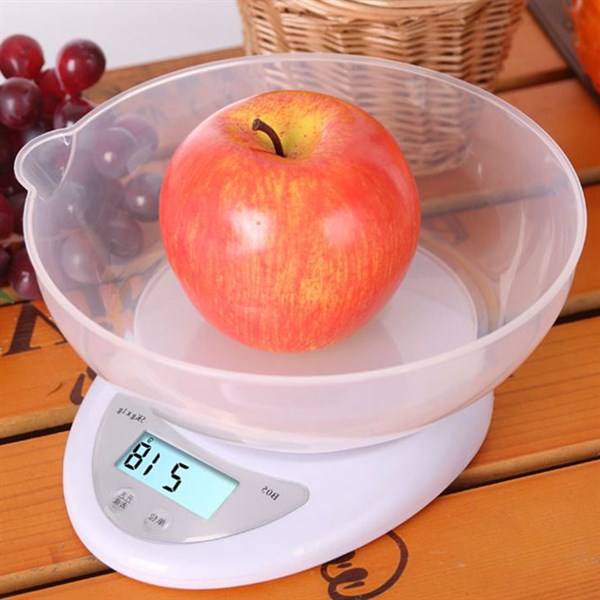 Cân điện tử tiểu ly 5kg đa chức năng dùng cho nhà bếp