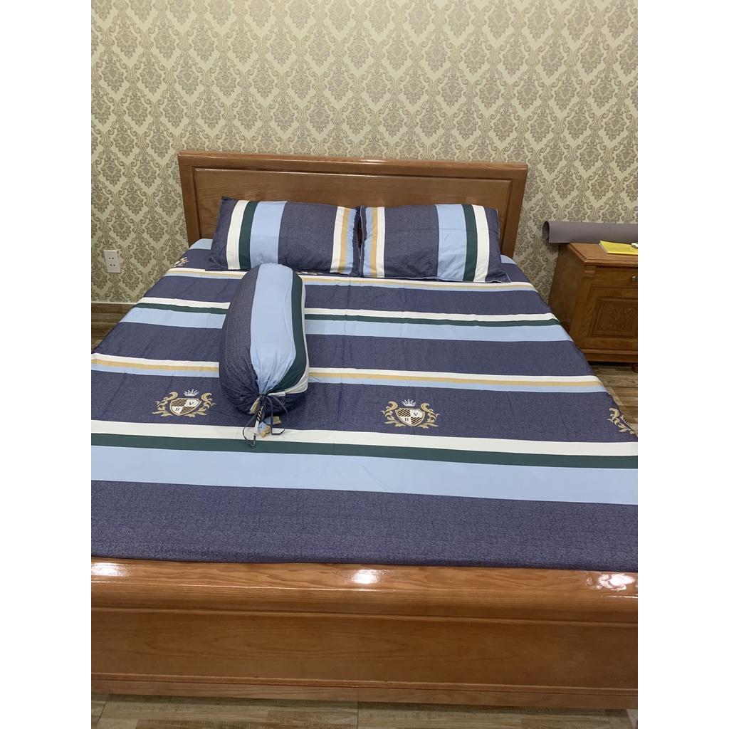 Bộ drap gối Tencel vải nhập Hàn Quốc mát , mềm mại 4 MÓN
